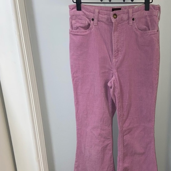 Lee Modern Limited Edition‎ pink corduroy high rise Flare Jeans size 28 - Picture 3 of 6